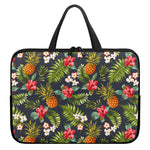 Tropical Hawaii Pineapple Pattern Print Laptop Sleeve With Handle