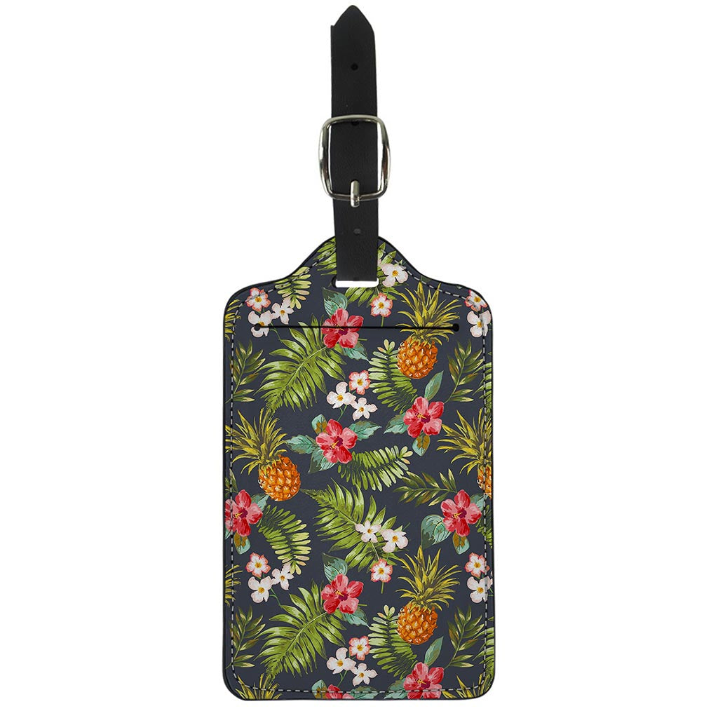 Tropical Hawaii Pineapple Pattern Print Luggage Tag