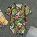 Tropical Hawaii Pineapple Pattern Print Men's Bodysuit