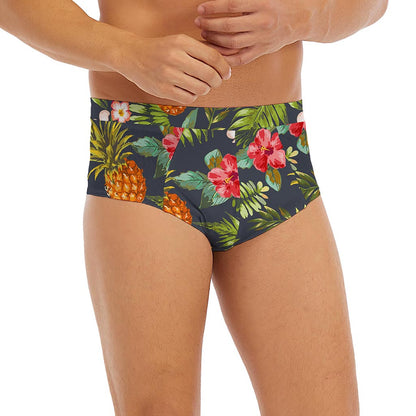 Tropical Hawaii Pineapple Pattern Print Men's Briefs