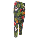 Tropical Hawaii Pineapple Pattern Print Men's Compression Pants