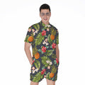 Tropical Hawaii Pineapple Pattern Print Men's Romper