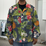 Tropical Hawaii Pineapple Pattern Print Men's Shirt Jacket