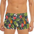 Tropical Hawaii Pineapple Pattern Print Men's Short Boxer Briefs