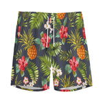 Tropical Hawaii Pineapple Pattern Print Men's Sports Shorts