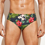 Tropical Hawaii Pineapple Pattern Print Men's Swim Briefs