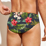 Tropical Hawaii Pineapple Pattern Print Men's Swim Briefs