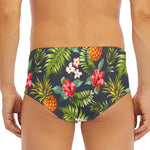 Tropical Hawaii Pineapple Pattern Print Men's Triangle Swim Briefs