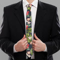 Tropical Hawaii Pineapple Pattern Print Necktie