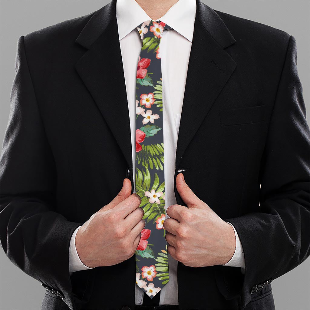 Tropical Hawaii Pineapple Pattern Print Necktie