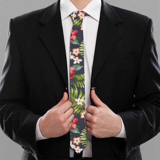 Tropical Hawaii Pineapple Pattern Print Necktie