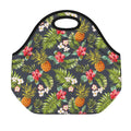 Tropical Hawaii Pineapple Pattern Print Neoprene Lunch Bag