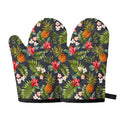 Tropical Hawaii Pineapple Pattern Print Oven Mitts