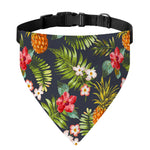 Tropical Hawaii Pineapple Pattern Print Over The Collar Dog Bandana