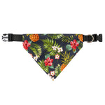 Tropical Hawaii Pineapple Pattern Print Over The Collar Dog Bandana