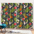 Tropical Hawaii Pineapple Pattern Print Pencil Pleat Curtains