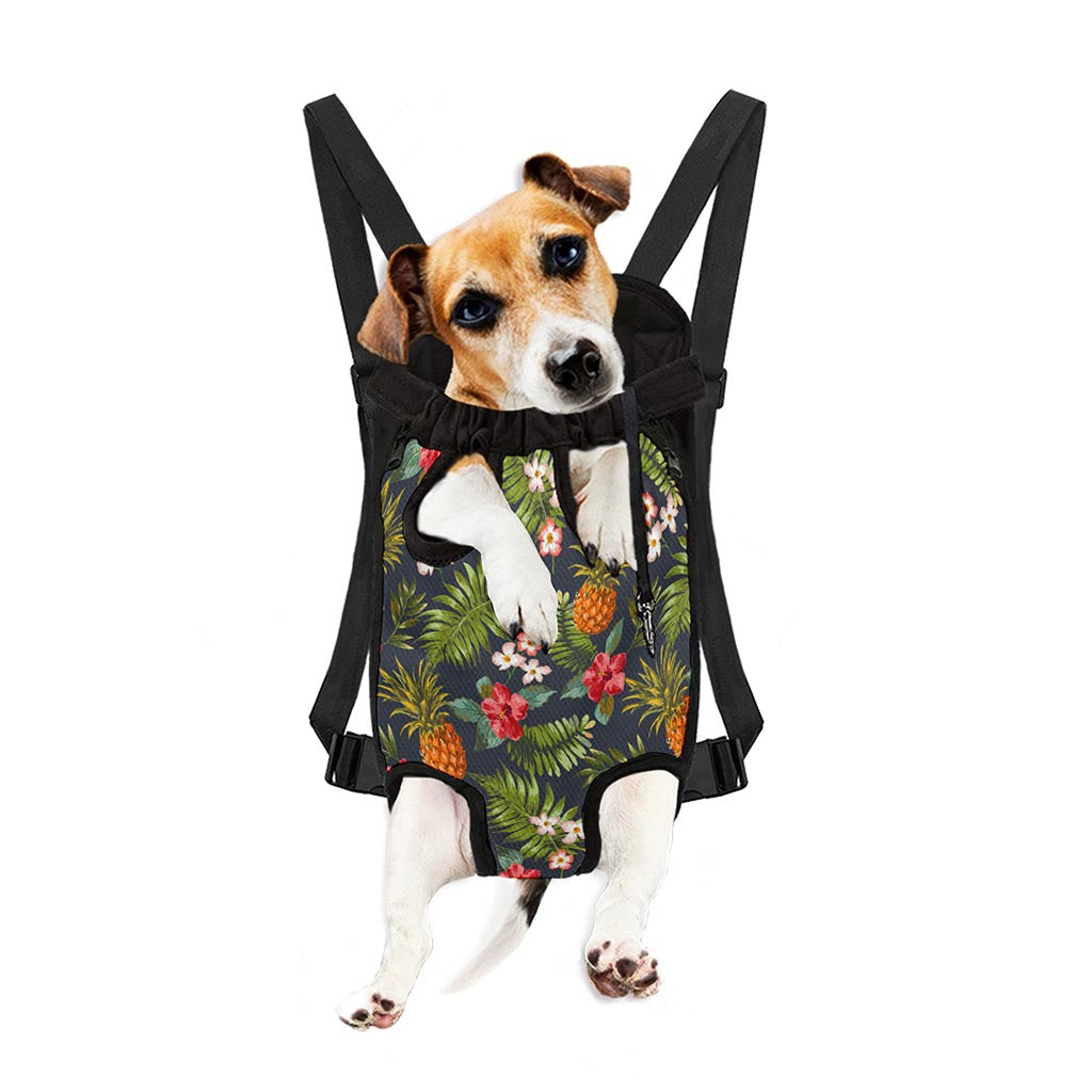 Tropical Hawaii Pineapple Pattern Print Pet Carrier Backpack
