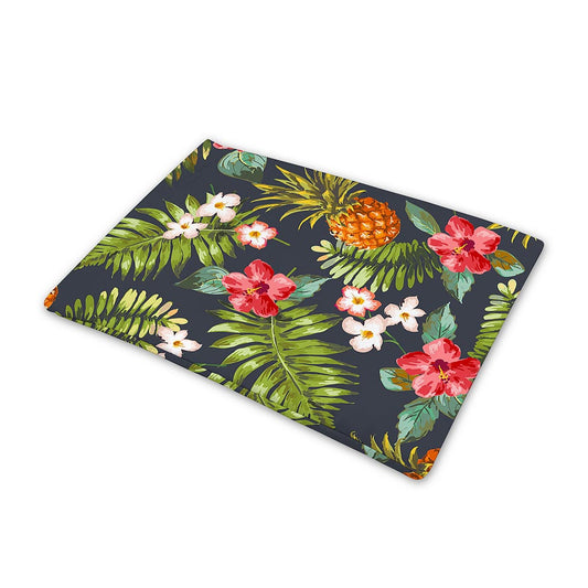 Tropical Hawaii Pineapple Pattern Print Pet Cooling Mat Cover