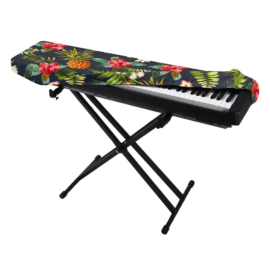Tropical Hawaii Pineapple Pattern Print Piano Keyboard Cover