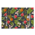 Tropical Hawaii Pineapple Pattern Print Placemat
