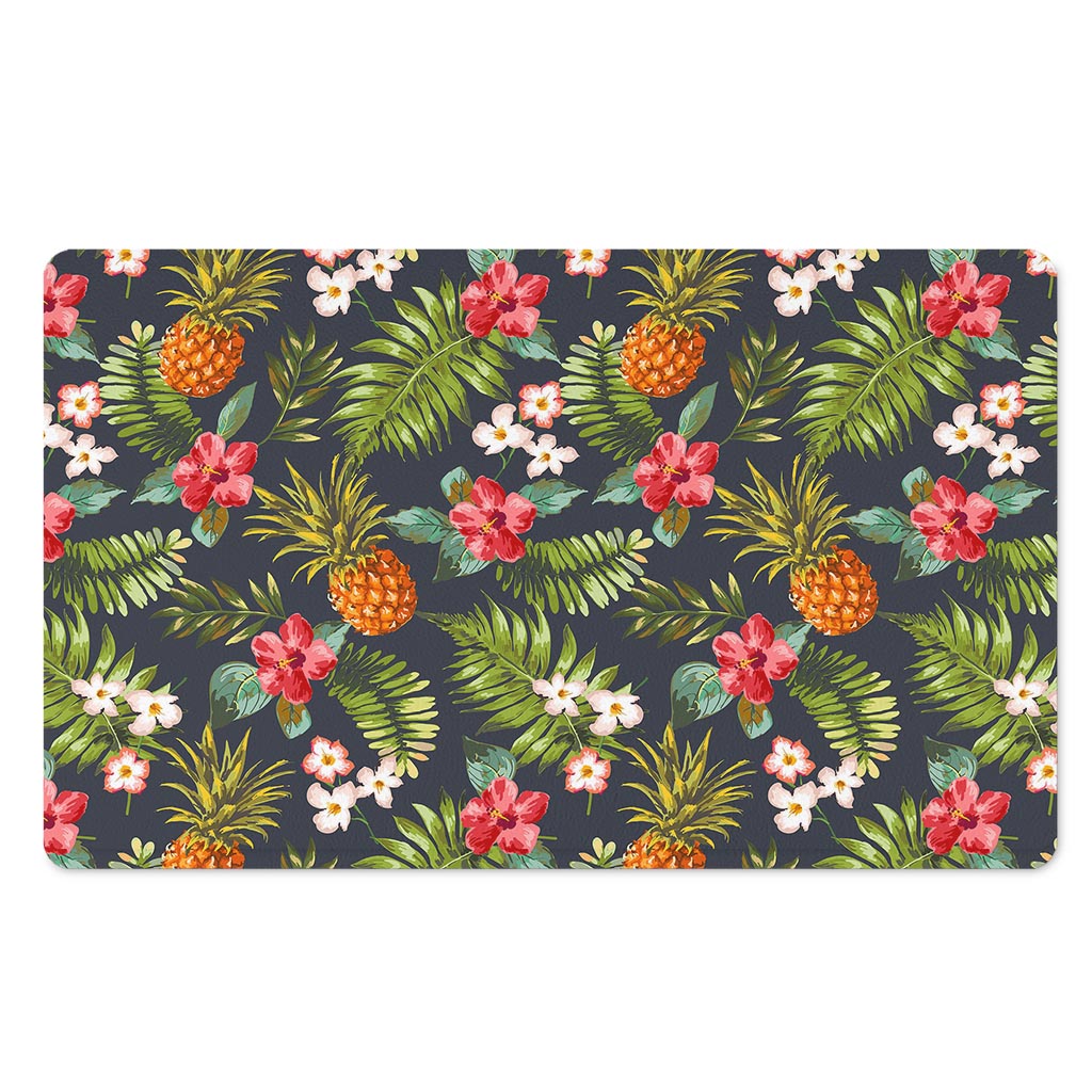 Tropical Hawaii Pineapple Pattern Print Polyester Doormat