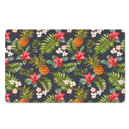 Tropical Hawaii Pineapple Pattern Print Polyester Doormat
