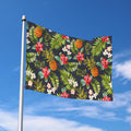 Tropical Hawaii Pineapple Pattern Print Polyester Flag