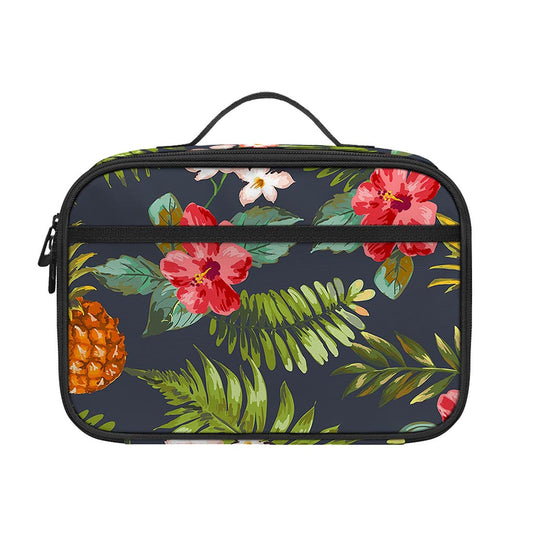 Tropical Hawaii Pineapple Pattern Print Portable Lunch Bag