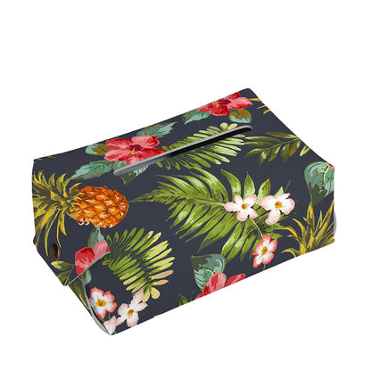Tropical Hawaii Pineapple Pattern Print Rectangle Tissue Box Cover