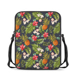 Tropical Hawaii Pineapple Pattern Print Rectangular Crossbody Bag