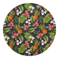 Tropical Hawaii Pineapple Pattern Print Round Blanket