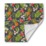 Tropical Hawaii Pineapple Pattern Print Silk Bandana
