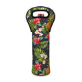 Tropical Hawaii Pineapple Pattern Print Single Neoprene Wine Tote
