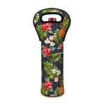 Tropical Hawaii Pineapple Pattern Print Single Neoprene Wine Tote