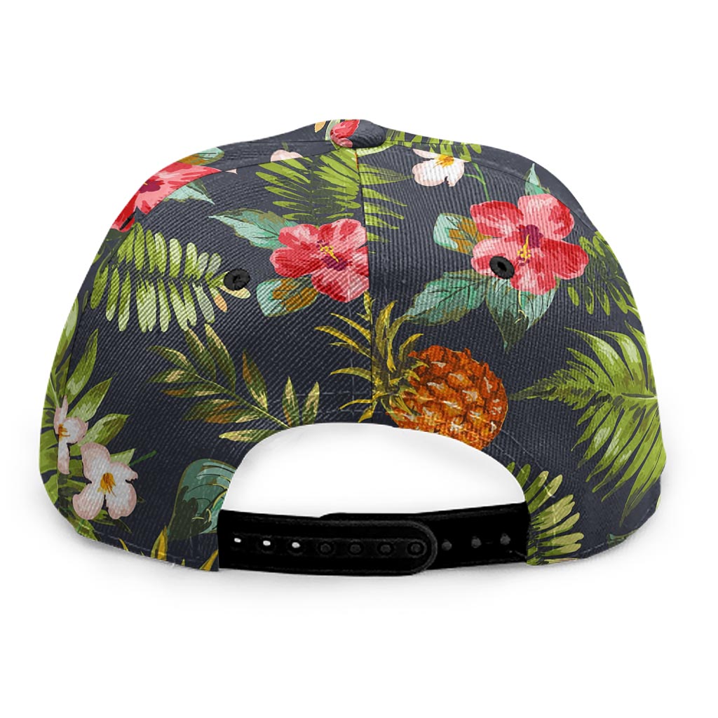 Tropical Hawaii Pineapple Pattern Print Snapback Cap