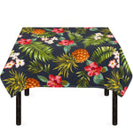 Tropical Hawaii Pineapple Pattern Print Tablecloth