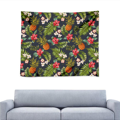 Tropical Hawaii Pineapple Pattern Print Tapestry