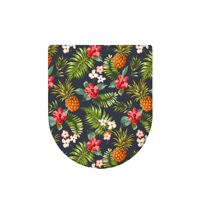 Tropical Hawaii Pineapple Pattern Print Toilet Lid Cover