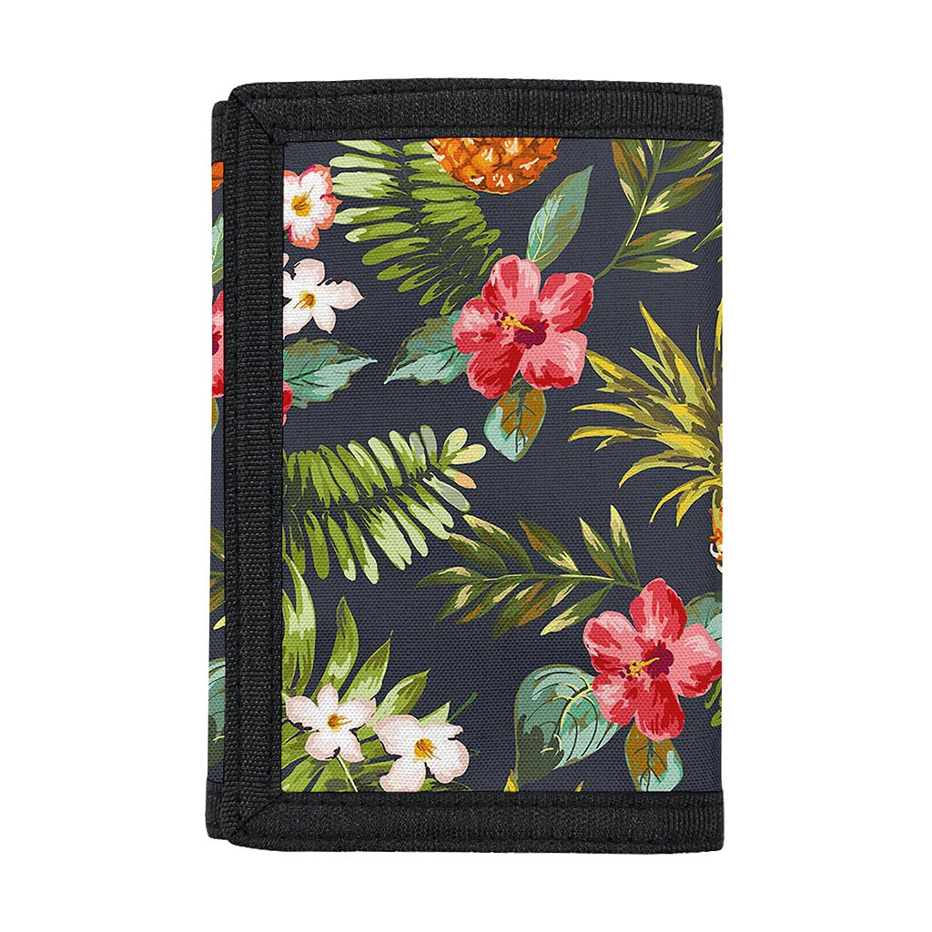 Tropical Hawaii Pineapple Pattern Print Trifold Wallet