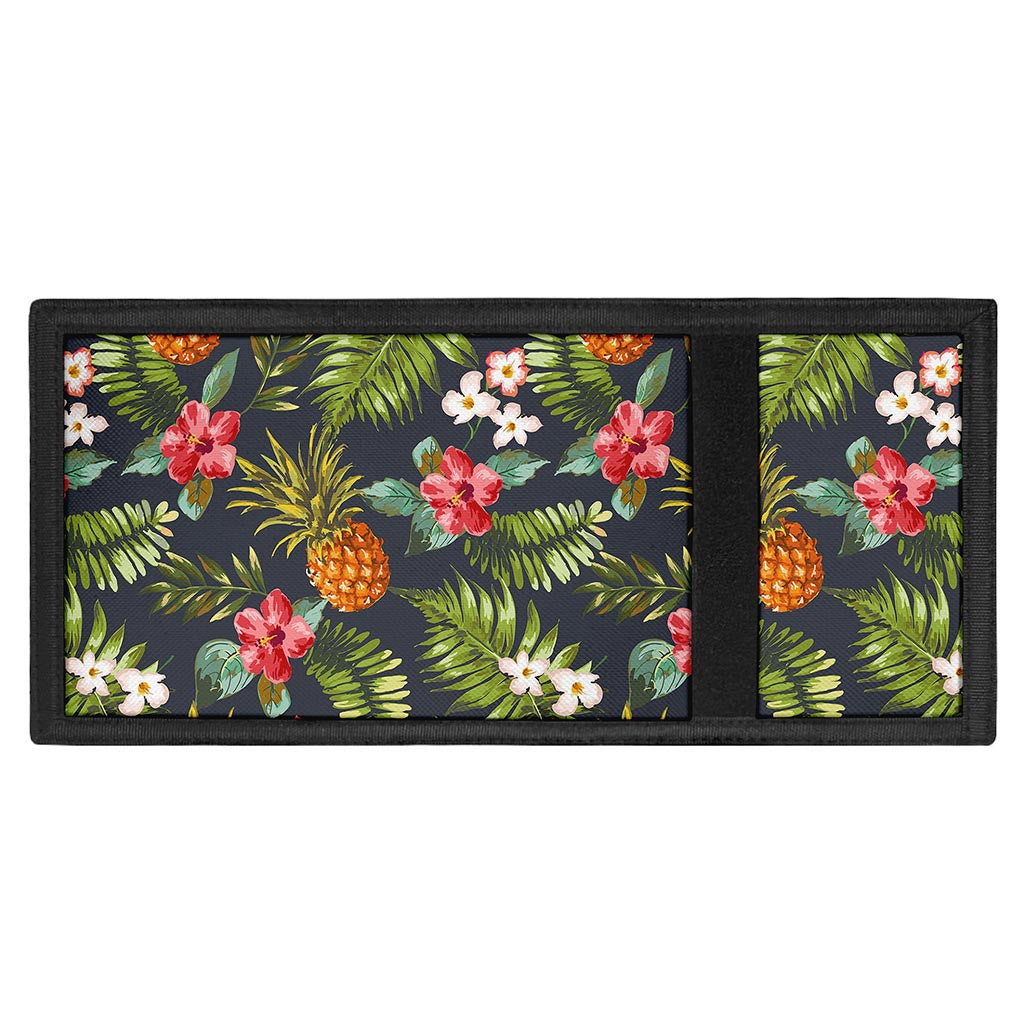 Tropical Hawaii Pineapple Pattern Print Trifold Wallet