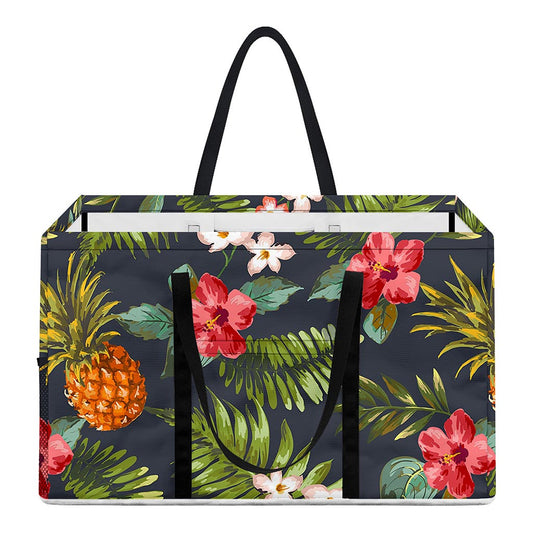 Tropical Hawaii Pineapple Pattern Print Utility Tote Bag