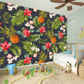 Tropical Hawaii Pineapple Pattern Print Wall Sticker