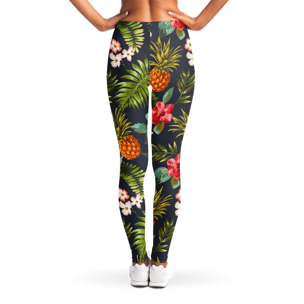 Tropical Hawaii Pineapple Pattern Print Women's Leggings