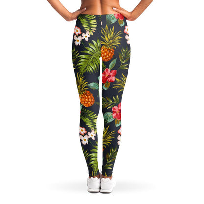 Tropical Hawaii Pineapple Pattern Print Women's Leggings