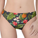 Tropical Hawaii Pineapple Pattern Print Women's Thong