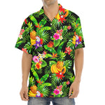 Tropical Hawaiian Fruits Pattern Print Aloha Shirt