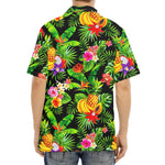 Tropical Hawaiian Fruits Pattern Print Aloha Shirt