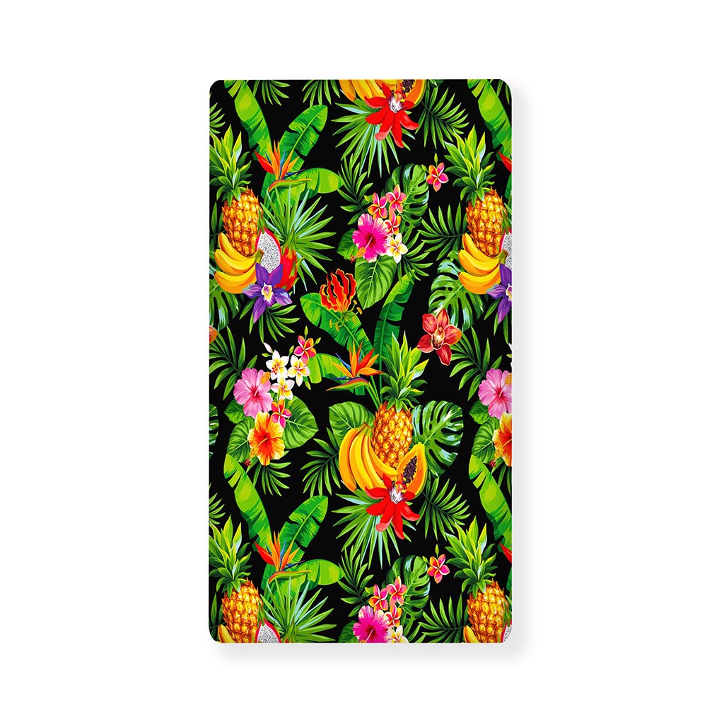 Tropical Hawaiian Fruits Pattern Print Baby Crib Sheet