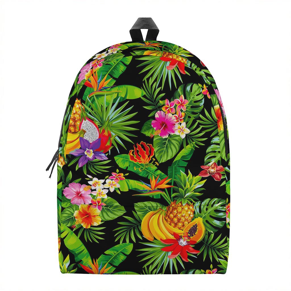 Tropical Hawaiian Fruits Pattern Print Backpack