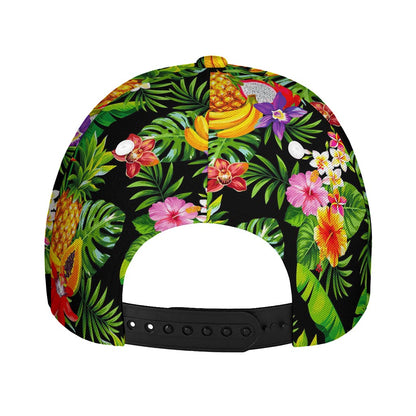 Tropical Hawaiian Fruits Pattern Print Baseball Cap